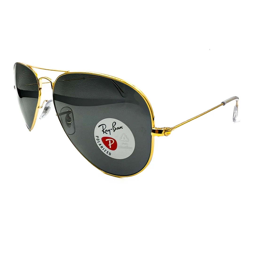 LENTE DE SOL RAY BAN POLARIZED RB3025 AVIATOR LARGE 9196/48 58/14 135 - Imagen 2