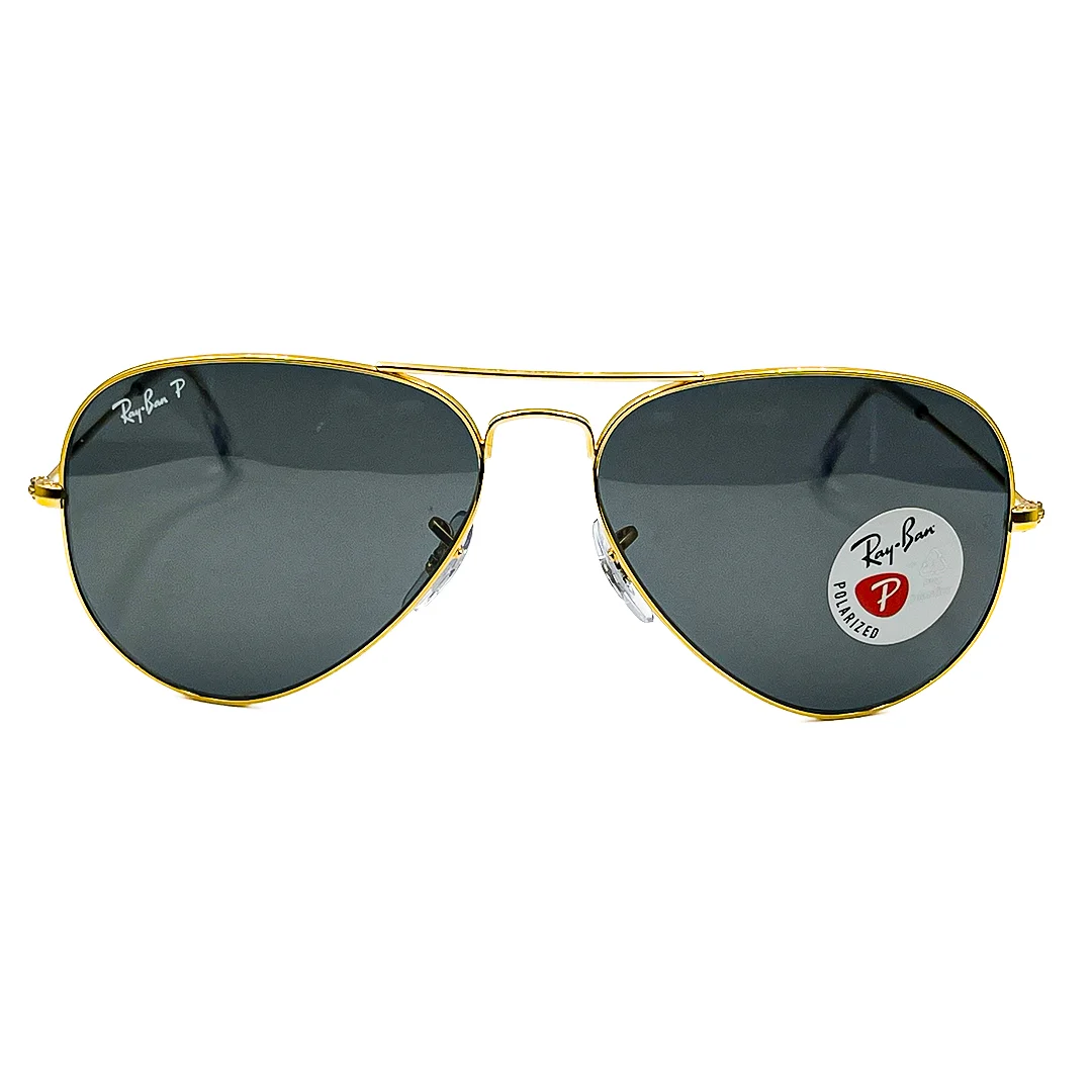 LENTE DE SOL RAY BAN POLARIZED RB3025 AVIATOR LARGE 9196/48 58/14 135
