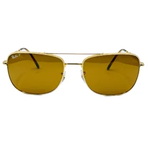 LENTE DE SOL RAY BAN POLARIZED RB3755 001/57 62/19 145 3P
