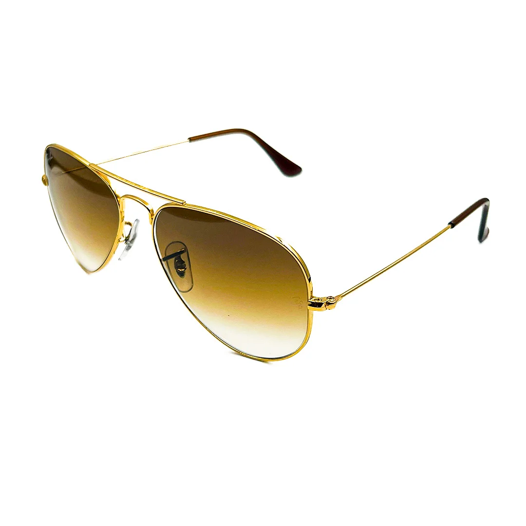 LENTE DE SOL RAY BAN RB3025 AVIATOR LARGE METAL 001/51 /55-14 - Imagen 2